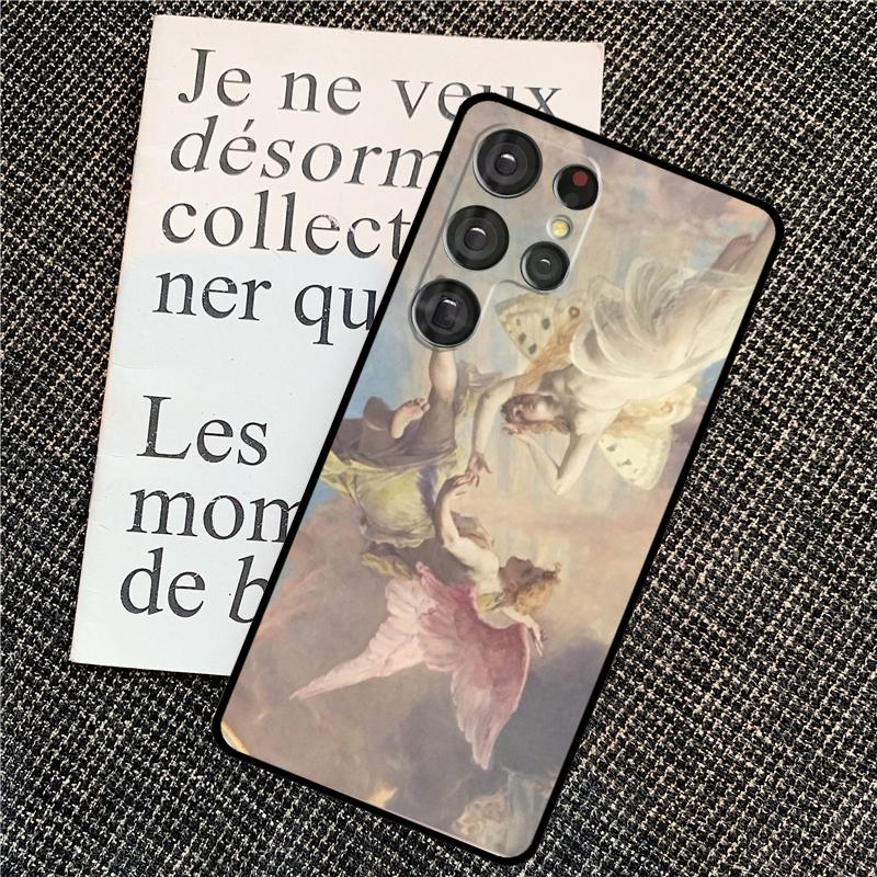Чехол с ангелами эпохи Возрождения для Samsung Galaxy S23 Ultra S22 S20 S21 FE Note 10 20 Ultra S8 S9 S10 S24 Plus