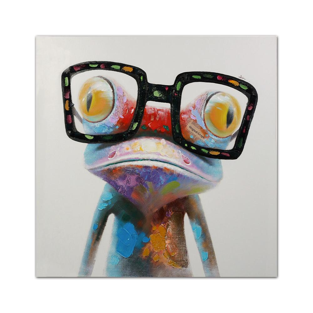 Милые лягушки, граффити, художественные картины на холсте, абстрактные постеры с животными и принты на холсте, настенная художественная картина для декора гостиной