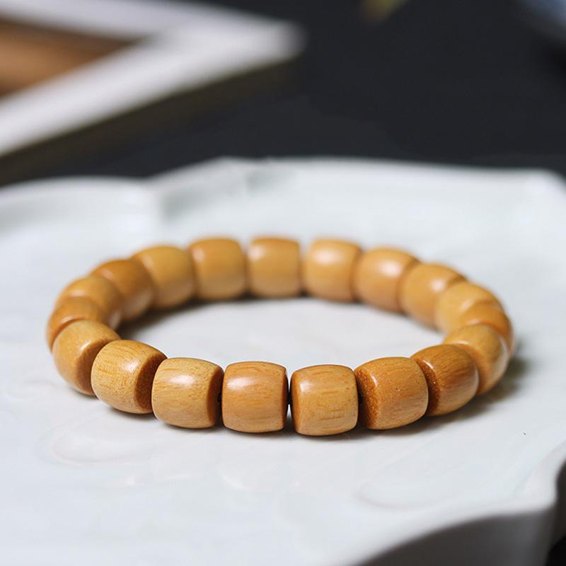 Low MOQ Natural Fragrance Bracelet Solid Fashion Design Perlenbesetzt Durable Gift Exquisite Wooden Bead Bracelet