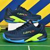 Outdoor Men‘s Badminton Sneakers Women Breathable Mesh Tennis Athletic Shoes Lace-up Gym Sneakers Non-slip Sports Training Shoes