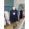 Womens Oversized Cotton Hooded Stand Collar Track Jacket 2025 Casual Sporty Sweatshirt With 3-Stripe Design