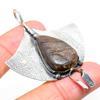 Boulder Opal Handmade 925 Sterling Silver Jewelry Pendant 2.68" H4z59