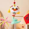 Iron Wire Strip Stick Handmade Plush New Year Craft Lunar Snake Year Ornament  Festival Decor