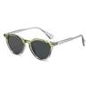 Retro Round Frame Sunglasses For Women & Men Artistic Design With Clear Blue Light Blocking Lenses Vintage Chic Eyewear