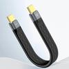 Кабель USB4 USB C Короткий 5,9 дюйма Плоский Передача данных 40 Гбит/с Быстрая зарядка 240 Вт Поддержка видео 8K для телефонов, планшетов