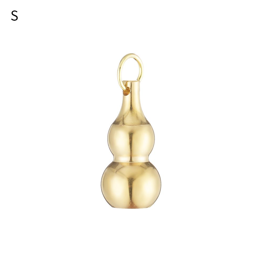 Keychains Necklace Decor Jewelry Pendant Hollow Gourd Keychain Hanging Brass Gourd