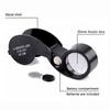 Folding Foldable Magnifier Handheld 40X Magnifying Glass Mini   Repair Tool