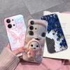 Прозрачный чехол для Poco C85 4G, мягкий ТПУ-силикон, милый кролик, легкая задняя крышка для Poco C 85, Funda, противоударные защитные чехлы для телефона