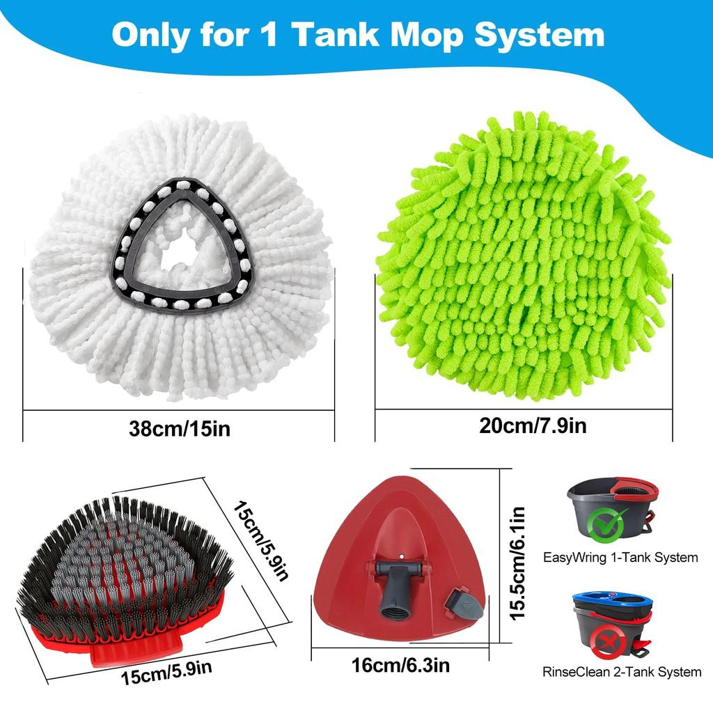 Сменные насадки для швабры O-cedar/Vileda, Сменная насадка для швабры O-Cedar Easywring с системой с одним резервуаром