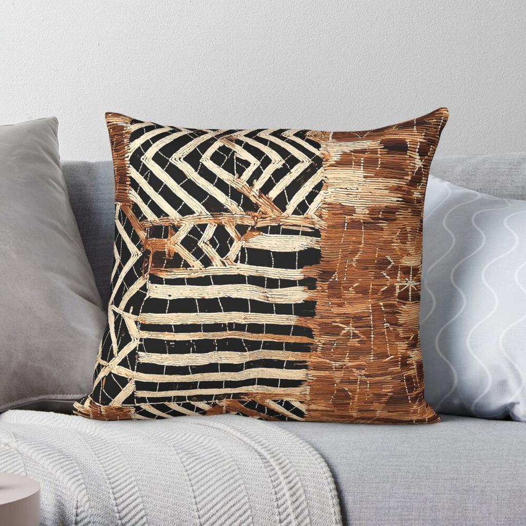 Lulani Mwazi African Square Pillowcase Polyester Linen Velvet Creative Zip Decor Throw Pillow Case Home Cushion Case