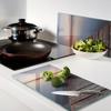 Decorative Tempered Glass Cutting Boards Wooden Pier 2x30x52 cm
