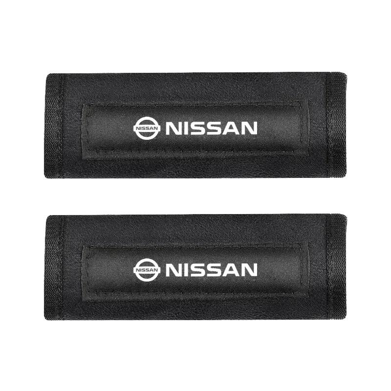 Suede Car Logo Styling Roof Armrest Pull Gloves Door Handle Protective Pad For Nissan X-trail Almera Qashqai Tiida Accessories