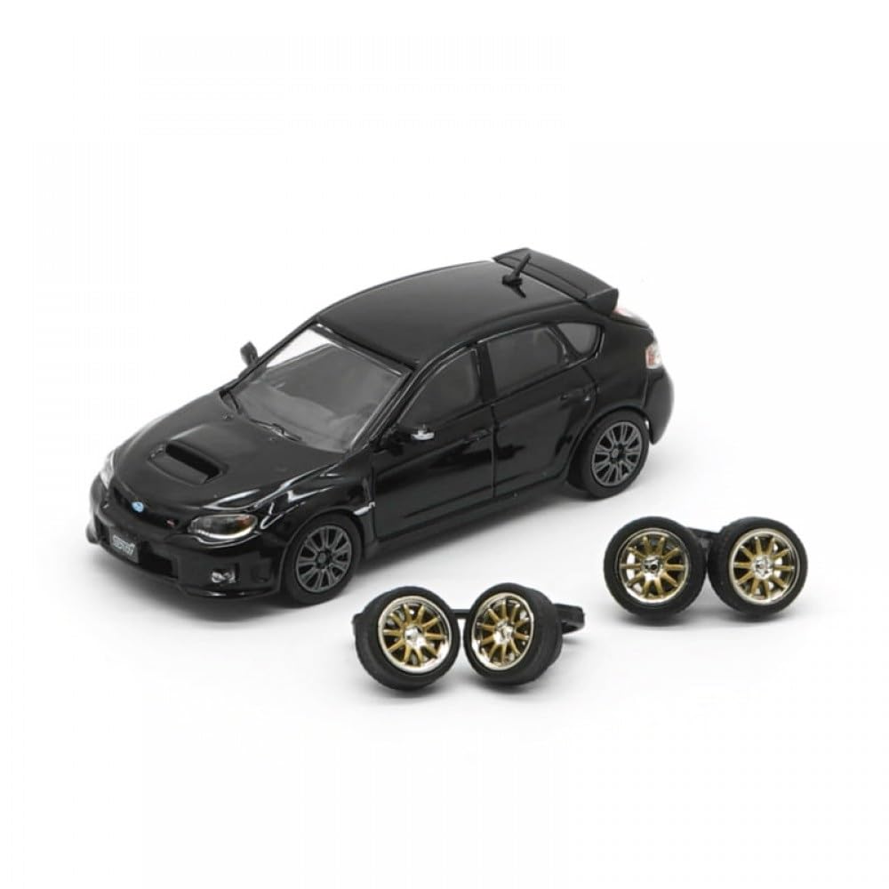 BM Creations Subaru 2009 Impreza WRX Черный Правый руль Масштабная модель 1/64 64B0112