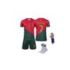 Детский футбольный комплект Ronaldo, бордовый, красно-зеленый, комплект из 4 футболок сборной Португалии, посвященный чемпионату мира по футболу