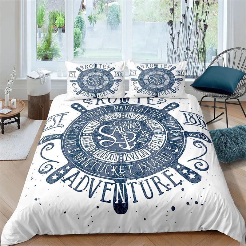 3D Print  Anchor Duvet Cover Set 2/3 Pcs Pillowcase Bedding Set Full Queen King Size