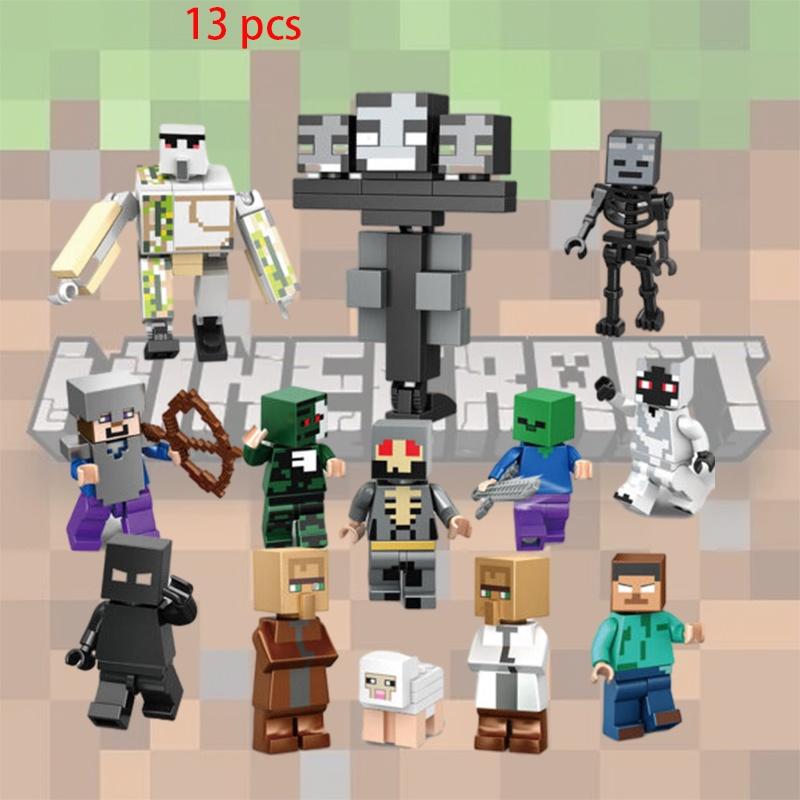Мультяшная Фигурка Строительные Блоки Игрушка Совместимая С Lego Мой Мир Редстоун Стив Сделай Сам Образовательная Игрушка