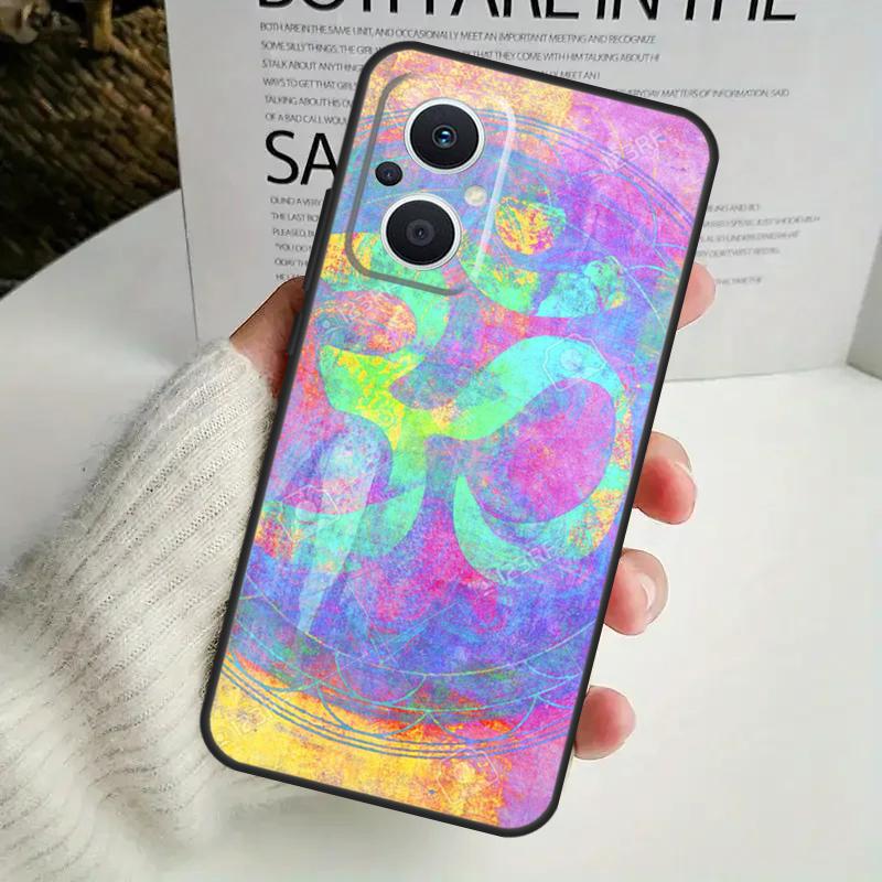 Aum Om Yoga Symbol Fitness Gym для OPPO Reno 11 F 10 Pro 4Z 5Z 8T 4 5 6 7 8 Lite OPPO Find X3 X6 Pro X2 Neo X5 Lite чехол