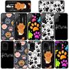 Чехол для телефона Samsung Galaxy S24 S23 iPhone 15 14 Xiaomi Redmi Note 13 12 11 8 10 9 Pro Max Plus X XR OPPO A15 Huawei Cute Dog Paw Cat Cover