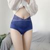 Women's Lace High Waisted Briefs Waist Cinching Hip Lifting Sexy Underwear Plus Size Pure Cotton Triangle Panties