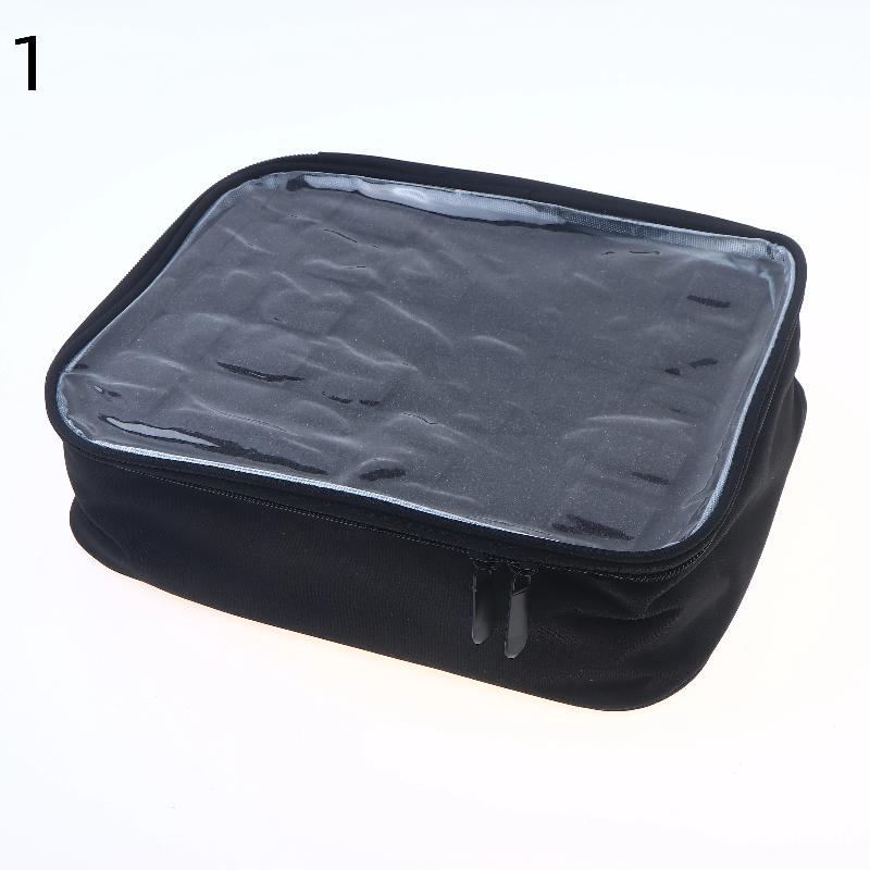 30-Slot Nail Polish Organizer Case | Removable Foam Interior Storage Box For 0.5 Fl.Oz Nail Lacquers