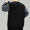 Sweatshirt Men's Spring Autumn Round Neck Trend Color Blocking Loose Drop-shoulder Sleeve Versatile Casual Men's Sweatshirt