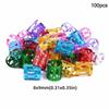 100PCS Aluminum Dreadlock Hair Rings Multicolor Adjustable Hair Cuffs  Hair Decoration