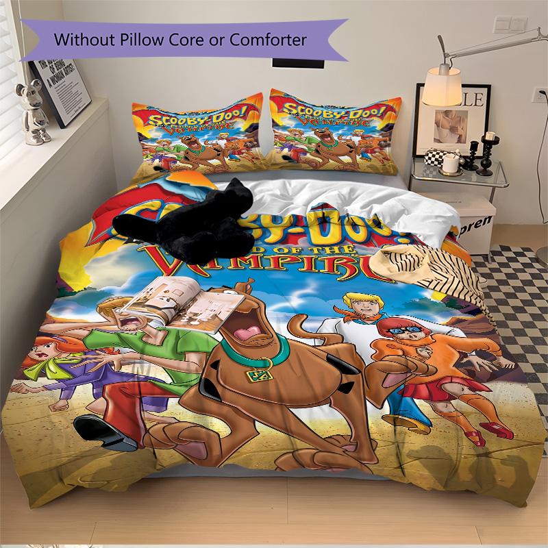 Scoobydoo Vampire Mystery Print 3Pcs Bedding Setduvet Cover With 2 Bedropillowcase Home Birthday Gift