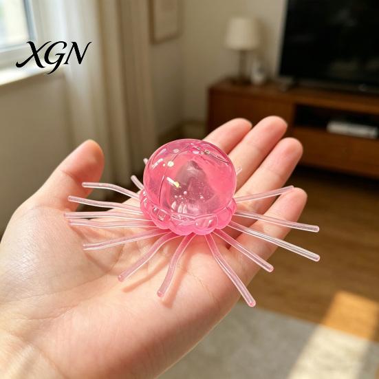 Stress Relief Gadget 1/2/3Pcs Simulation Jellyfish Squeeze Toy Clear Glitter Sea Animal Fidget Sensory Soft Ball