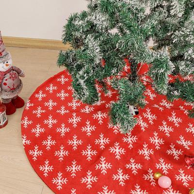 Юбка под елку с узором снежинки, мягкая, для домашнего праздника