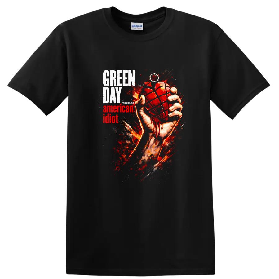 American Idiot Heart Hand Graphic T Shirt Vintage Classic Rock Album Tee