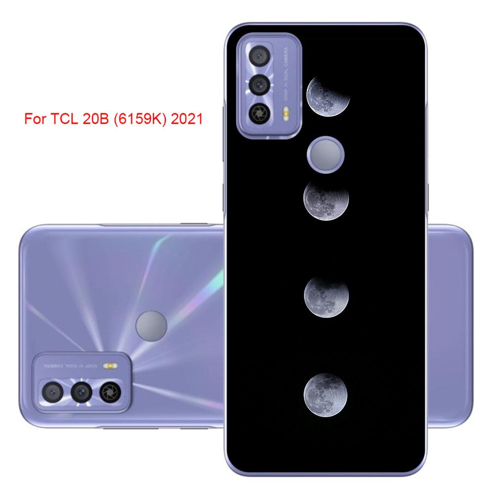 Чехол для телефона TCL 20B (6159К) 2021 6,52-дюймовый мягкий чехол из ТПУ, цветная роскошная популярная печать, мобильные модные сумки