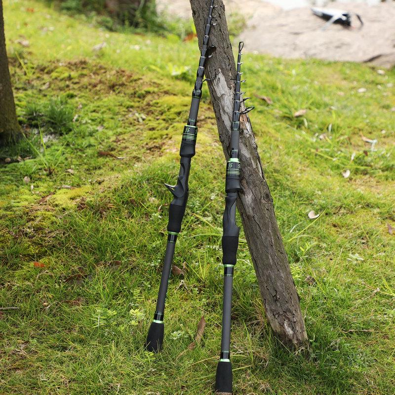 Спиннинговая/кастинговая удочка, высокоуглеродистая телескопическая удочка 1,8 м/2,1 м для морской рыбалки на карпа