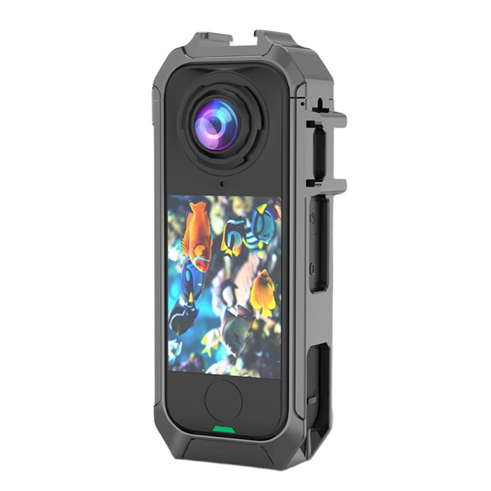 Алюминиевая Рамка Клетка для Insta360 X4 Air Магнитное Притяжение Металлический Защитный Чехол Крепление Холодный Башмак для Аксессуаров Камеры X4Air