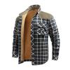Fleece Thickened Shirt Men's Long-sleeved Plaid Shirt Casual Tooling Jacket