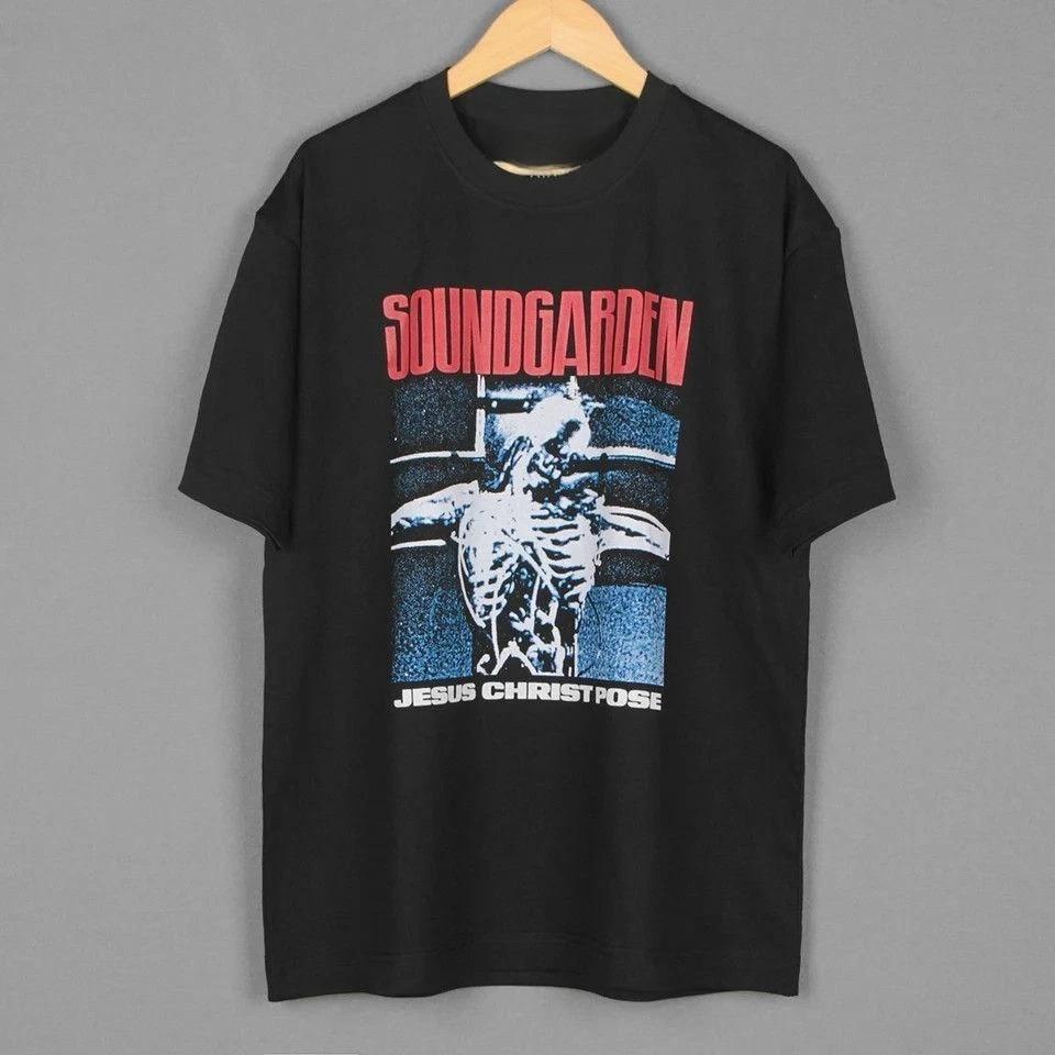 New model Soundgarden Jesus Christ Pose Band sShort Sleeve Unisex T shirt Graphic Short Sleeve Shirt Unise Summer