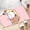1pc Yier BuBu Bear2 Design Printed Area Rug Carpet for Bedroom Living Room Home Decor Rugs Mat Non Slip Mat Rug for Bedside