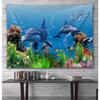 3D Ocean Carpet Bedroom Hanging Cloth Ins Home Decoration Painting Living Room Live Background Cloth