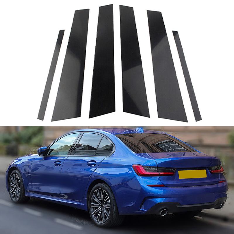 Наклейки-декоративные накладки на стойки дверей и окон автомобиля для BMW 3 серии G20/G21 2019 2020 2021 2022 2023 Аксессуары