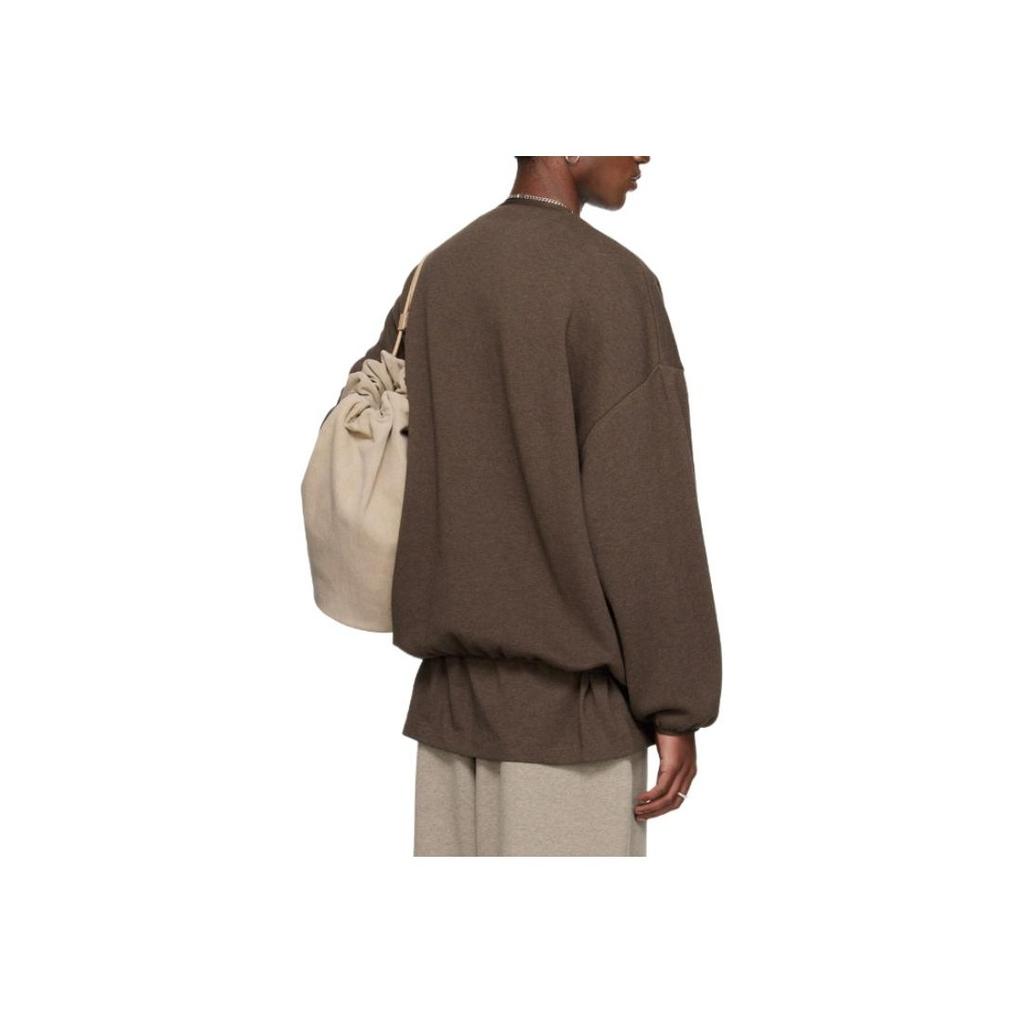 Fear of God Мужские топы Essentials Crewneck Heather Wood Brown 192SU244682F