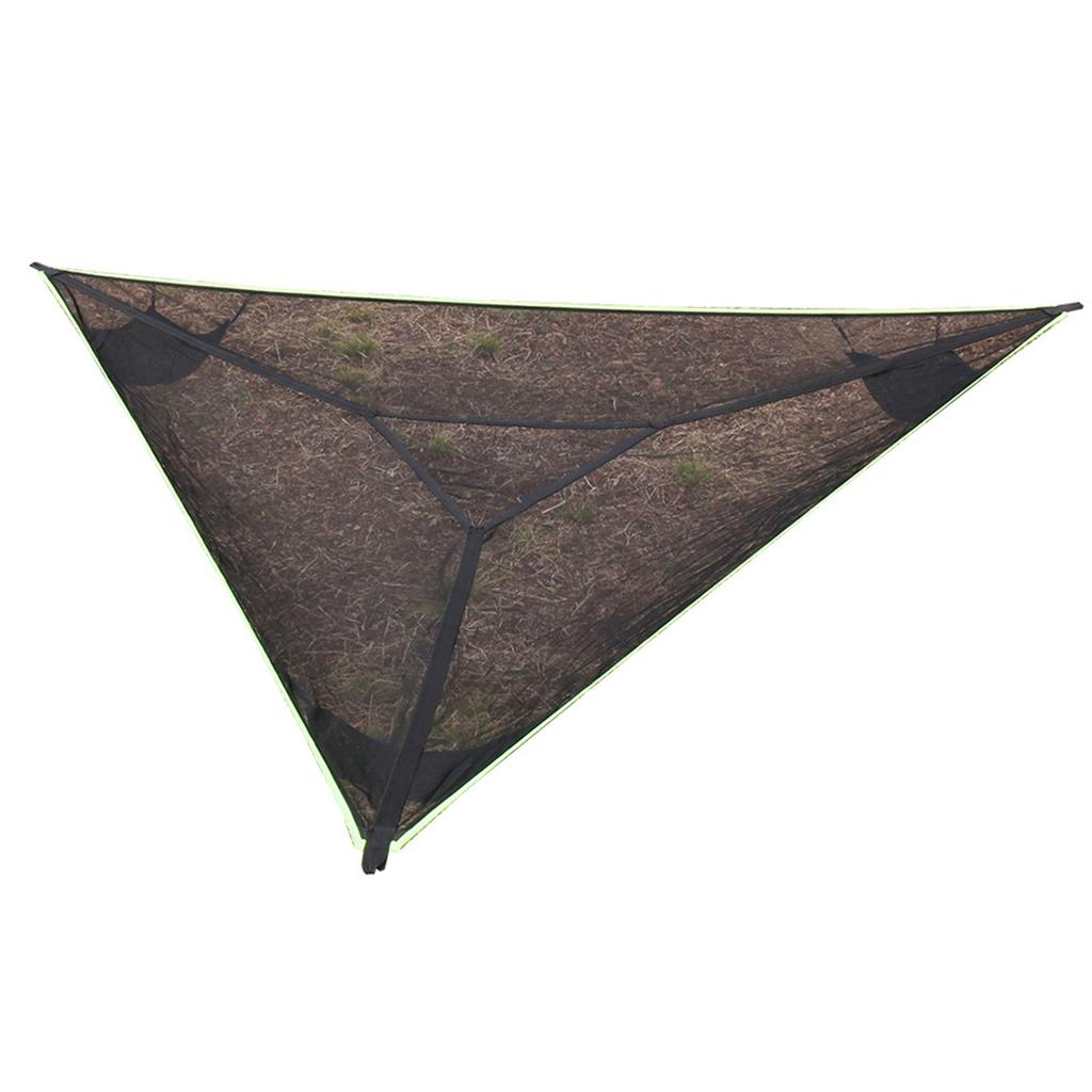 Triangle Camping Hammock Anti-tip Multiplayer Mesh Hanging Bed  for Outdoor Camping Family Travel Goods