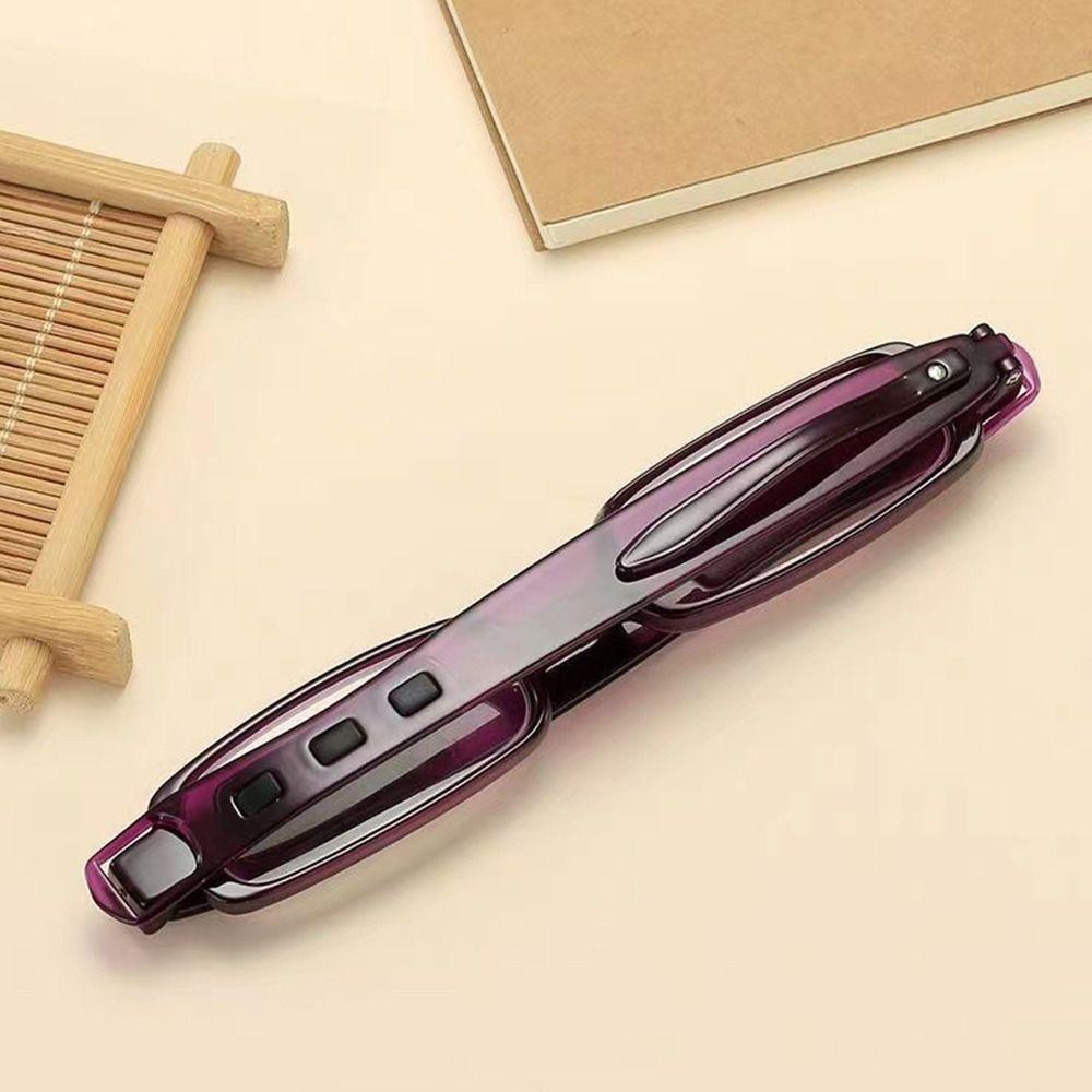 Очки для чтения с зажимом для ручки, очки для дальнозоркости, поворотные на 360 ° очки для чтения, портативные складные очки с защитой от синего света