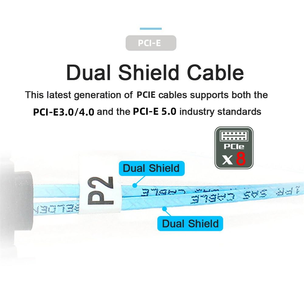 Cablecc Oculink PCIe Кабель для передачи данных Активный кабель 8i на 8i 8X Slimline SSD 50 см PCI-Express SFF-8611 SFF-8654