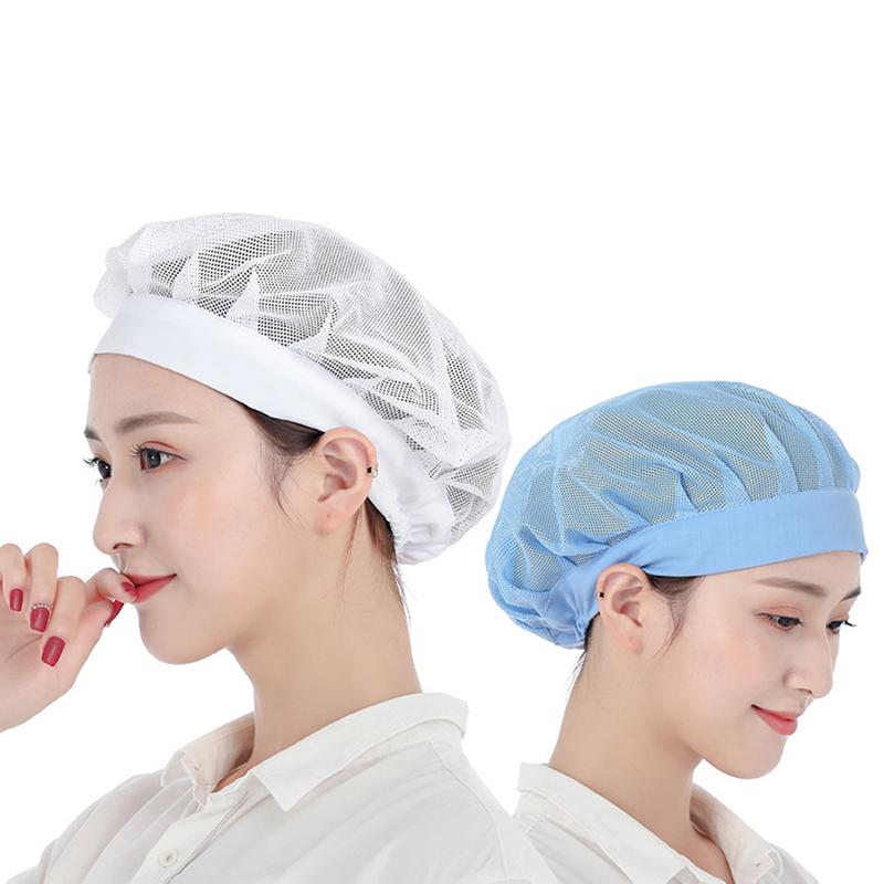 Unisex Elastic Mesh Caps Cafe Bar Kitchen Restaurant Hotel Bakery Waiter
