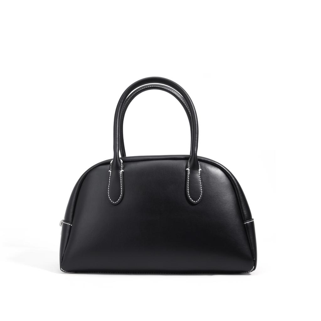 Сумка через плечо Niche Design Style Handbag Кожаная женская простая текстура Commuter Handheld Boston Bag