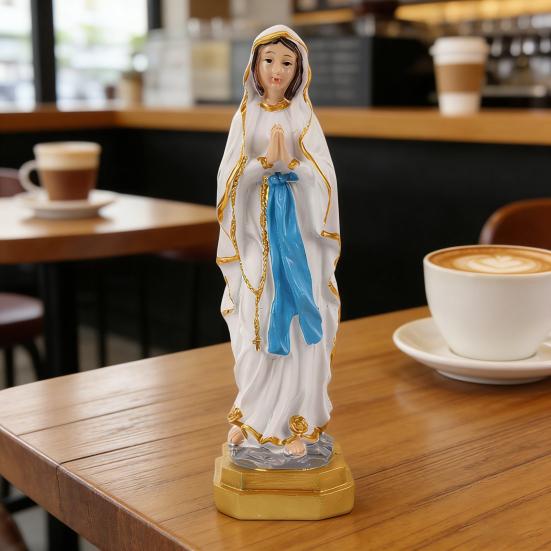 Статуя Девы Марии, стоящая, Блаженная Наша Госпожа Благодати, Фигурка-скульптура из смолы, Орнамент для религиозной молитвенной комнаты, Христианские католические подарки