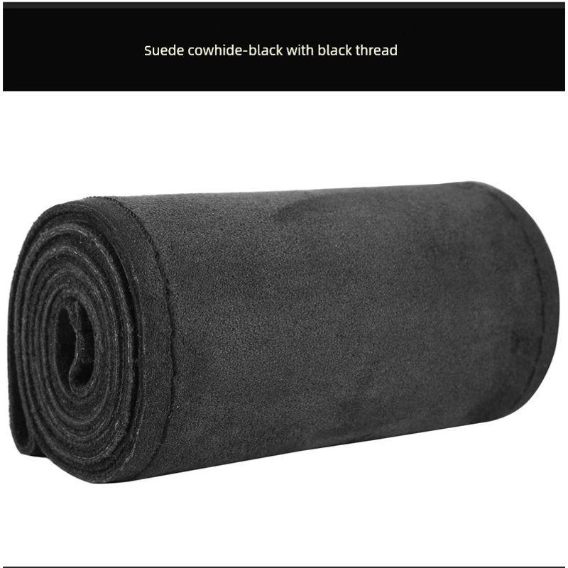 Fur Leather Car Steering Wheel Cover, Universal for All Seasons, Non-Slip, Wear-Resistant, Fur Suede Leather Winter Steering Wheel Cover