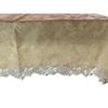 Vivienne Tablecloth Beige Polish Old Rose Lace Embroidered Table Center WK2229N3 (135x180cm, & White) Runner/Table