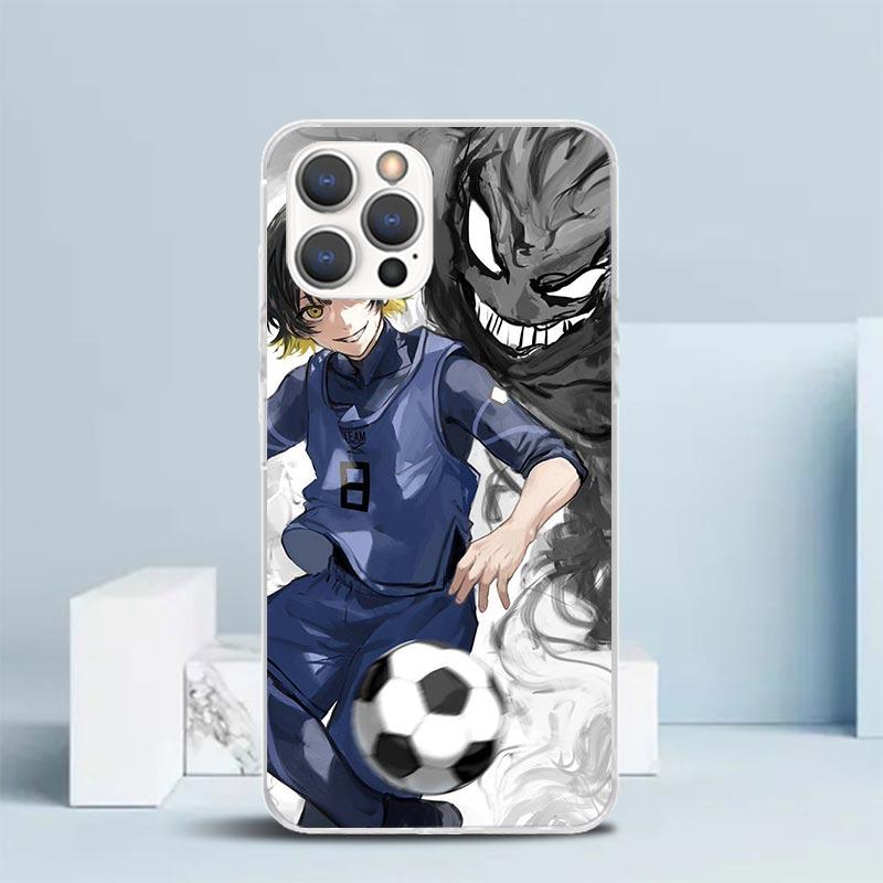 Чехол для телефона Blue Lock Бачира Мегуру Для IPhone 16 17 Air 16E 15 14 Plus 13 Mini 12 11 Pro Max 7 8 + SE 2020 Мягкая задняя крышка из ТПУ