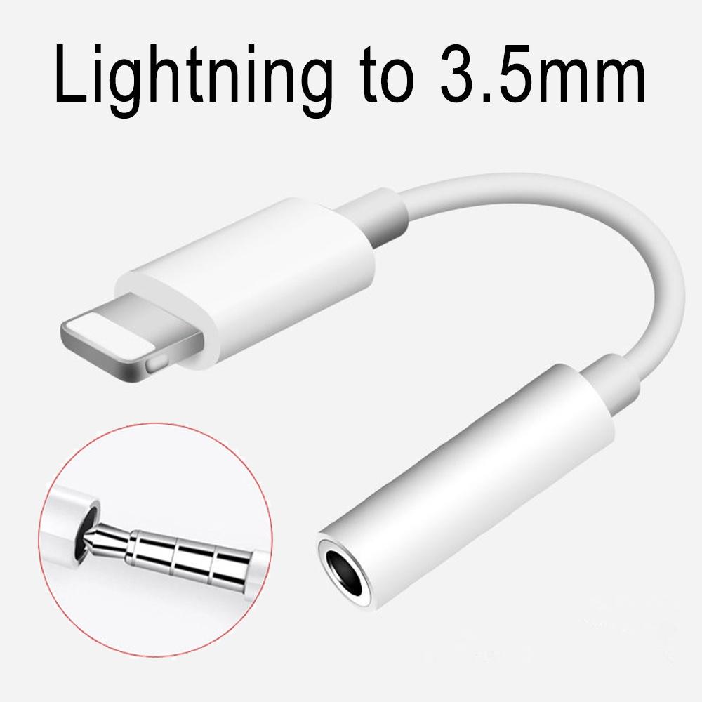 Supports Full System for IPhone Lightning To 3.5mm Earphone Headphone Jack Aux Adapter Cable Adapter