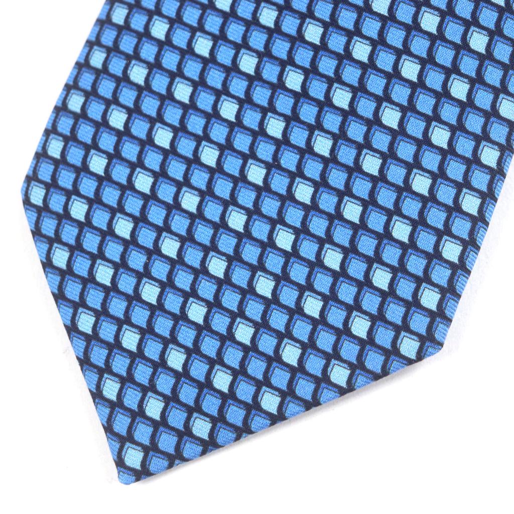 Безупречный галстук HERMES CRAVATE HEAVY TWILL Общий рисунок шелк мужской 645756 Б/у